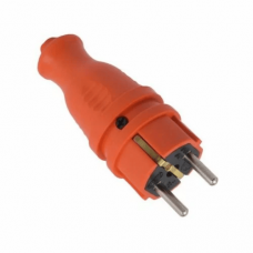 Каучукова вилка з заз. помаранчева 16A 250V/50/300