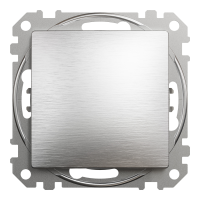 Кнопковий вимикач Мат Ал Sedna Elements, Матовий алюміній, Sedna Design & Elements