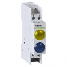 Модульний індикатор, 24V AC/DC, 1 жовта LED and 1 синя LED