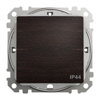 Однокл вим IP44 Венге Sedna Elements, Венге, Вимикач