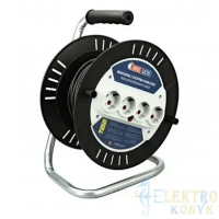 Подовжувач на котушці NEW 40м 3*1,5, 4-ри гн. з зазем. 16A 250V/1