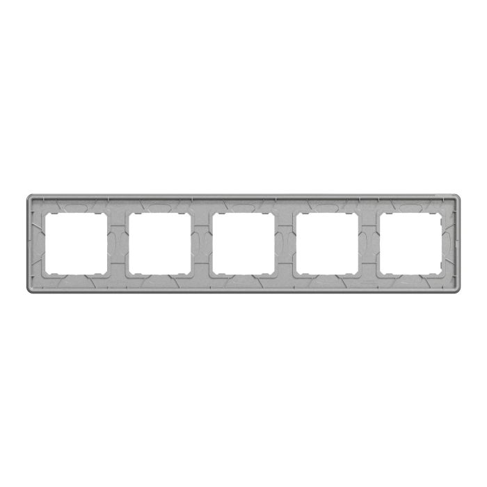 Рамк 5-пост шт чорн скло Sedna Elements, Чорне скло, Sedna Design & Elements