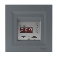 Терморегулятор для теплої підлоги Rubezh ТР-16ВУ серія Schneider Asfora (16А, 220В, сталь)