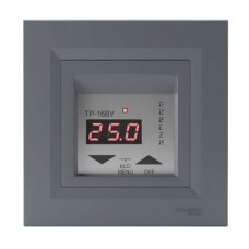 Терморегулятор для теплої підлоги Rubezh ТР-16ВУ серія Schneider Asfora (16А, 220В, сталь)