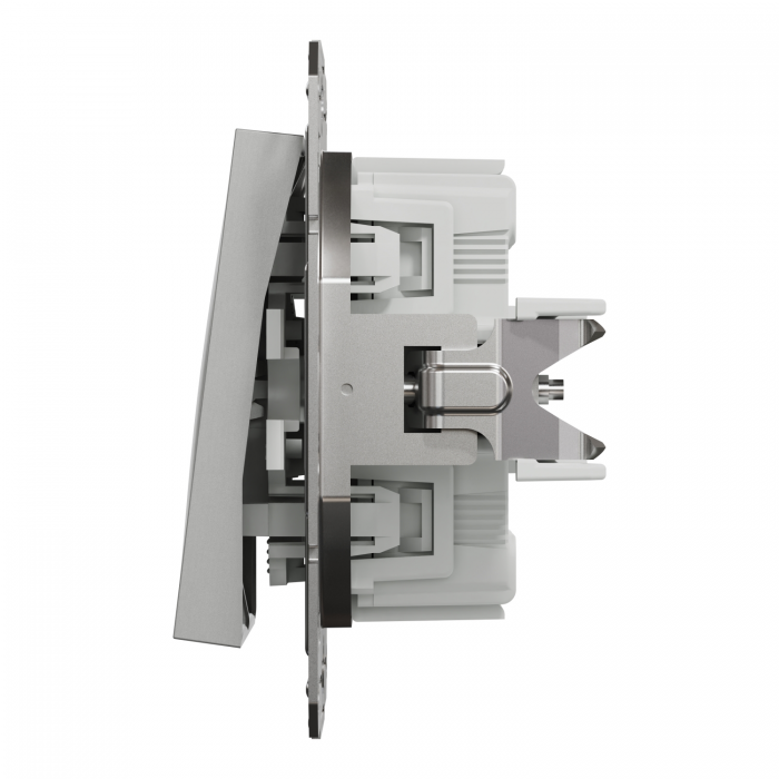 ВИМИКАЧ ДВОКЛАВ САМОЗАЖ ASFORA АЛЮМ.