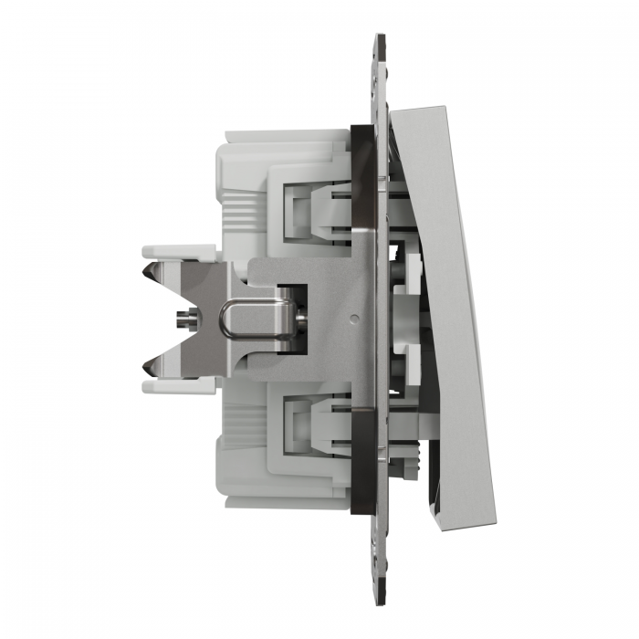 ВИМИКАЧ ДВОКЛАВ САМОЗАЖ ASFORA АЛЮМ.