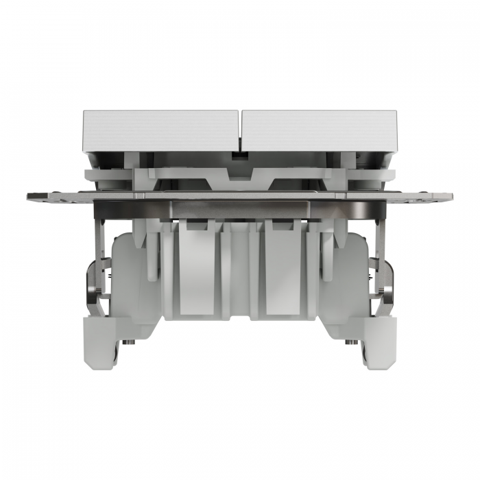 ВИМИКАЧ ДВОКЛАВ САМОЗАЖ ASFORA АЛЮМ.