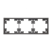 Рамка тримісна універсальна Quadrant, темно-сірий