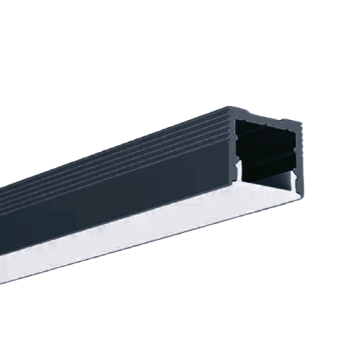 LED-профіль накладний, 2,5 метра (LS1613black)