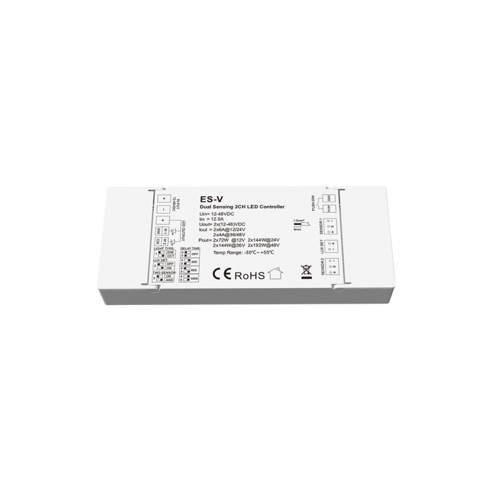 Контролер 12-48VDC 2CH DEYA (ES-V)
