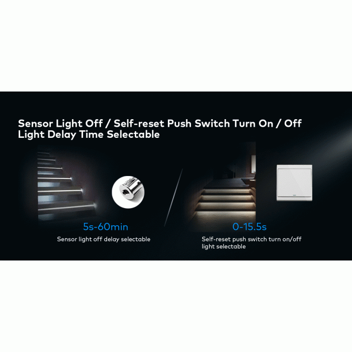 LED-контролер DEYA з датчиком PIR+Dual Push 5-24VDC (ES-D)
