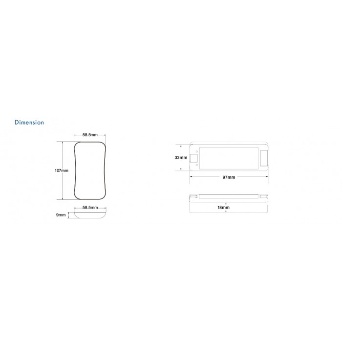 LED Пульт и SPI контролер DEYA 5-24VDC (SC+R9)
