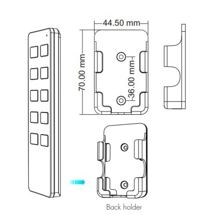 Пульт DEYA ZigBee CCT-контролера на 1 зону (R2(WZS)-White)