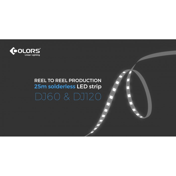 LED стрічка COLORS 120-2835-24V-IP20 9.6W 900Lm 2700K 5м (DJ120-24V-8mm-SW)