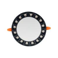 Світлодіодний світильник вбудований LED HARLEY-20 20W 3000K-6500K чорний, Чорний, Світильники вбудовані