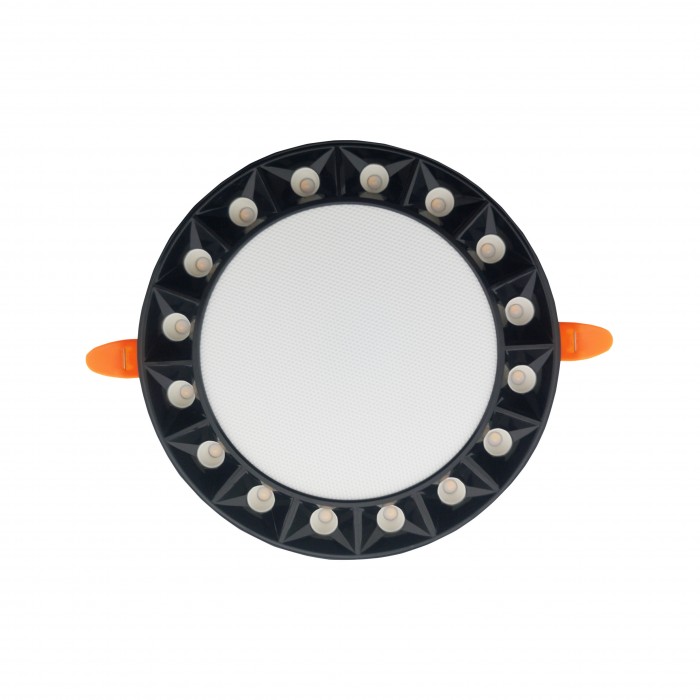 Світлодіодний світильник вбудований LED HARLEY-20 20W 3000K-6500K чорний, Чорний, Світильники вбудовані