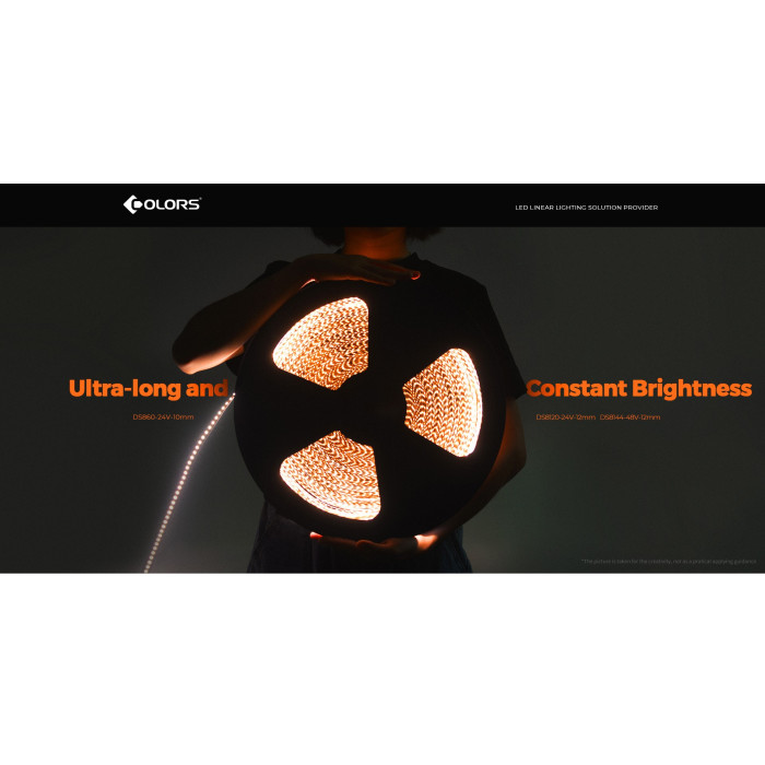 LED стрічка COLORS 120-2835-24V-IP20 8.7W 4000K 20м (DS8120-24V-12mm-NW)