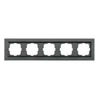 Рамка п'ятерна QUANTUM сірий магніт/12/120, Сірий магніт, Рамка п'ятерна