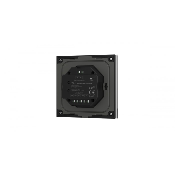 Сенсорна панель LED димера DEYA p контролером на 1 зону (T1-1), чорна