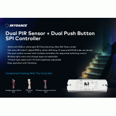 LED-контролер DEYA з датчиком PIR+Dual Push 5-24VDC (ES-D)