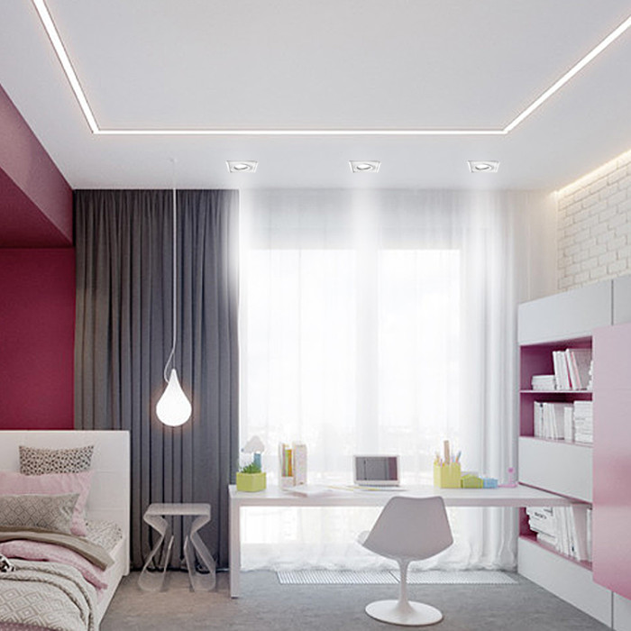 Вбудований поворотний світильник Feron ML345 під лампу білий