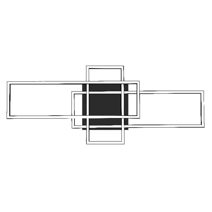 Світлодіодна люстра CONCORDE 36W 4000K чорний, Люстри LED