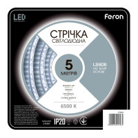 Світлодіодна стрічка Feron LS606 12В 7.2Вт/м 6500K