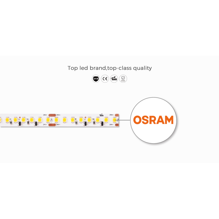 LED стрічка COLORS 160-2835-24V-IP20 16.4W 2400Lm 3000K 5м (DS8160-24V-10mm-WW)