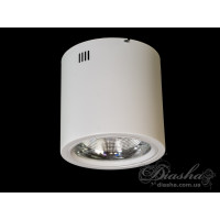 Циліндричний накладний світлодіодний точковий світильник з СОВ, для к�