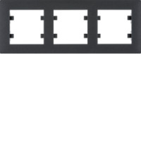 Рамка 3X горизонтальна, Lumina-Intens, чорна