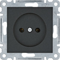 Розетка без з/к Lumina, чорна, 16А/230В