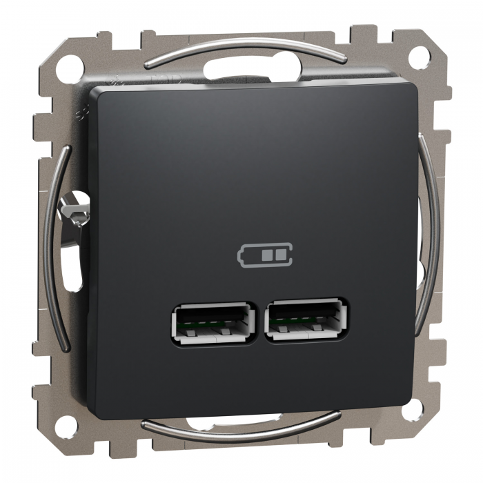 USB роз A+A 2,1A Чорний Sedna Design, Чорний, Sedna Design & Elements