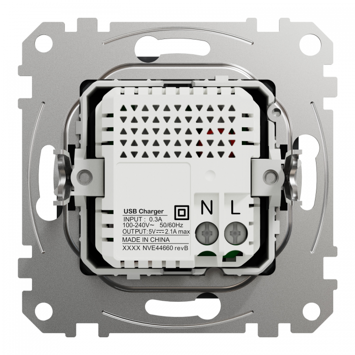 USB роз A+A 2,1A Чорний Sedna Design, Чорний, Sedna Design & Elements