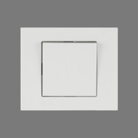 Вимикач 1-клв.Grano Білий/12, Білий, Вимикач