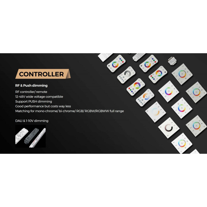 LED стрічка COLORS 80-2835-48V-IP20 5.8W 625Lm 3000K 5м (D880-48V-10mm-WW)