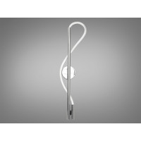 Сучасний, стильний світлодіодний світильник шланг потужністю 14Вт, хро�