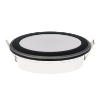 Світлодіодний світильник вбудований LED PARKER-12 12W 4200K чорний, Чорний, Світильники вбудовані