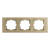 Рамка трійна Grano титанова/12/120, Титан, Рамка трійна