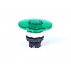Кнопка-грибок 60 mm без фіксації, з підсвіткою, зелена