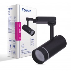 Світлодіодний трековий світильник Feron AL106 18Вт 4000K чорний