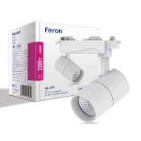 Світлодіодний трековий світильник Feron AL103 20Вт 4000K білий
