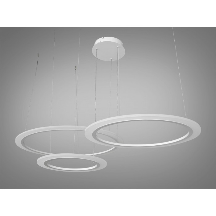 Гармонійна новинка, світлодіодна люстра на тросах, 115 Вт, біла