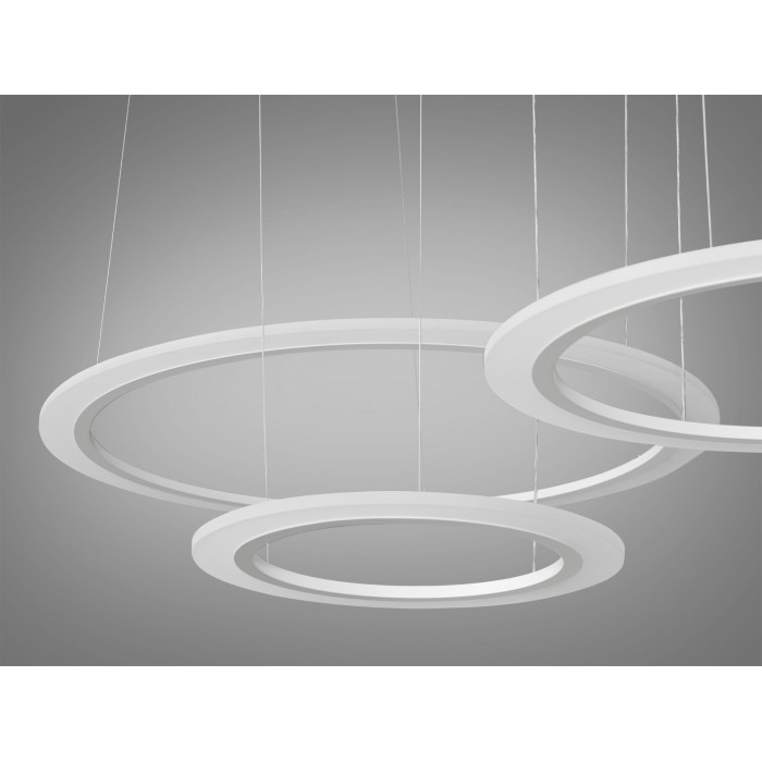 Гармонійна новинка, світлодіодна люстра на тросах, 115 Вт, біла