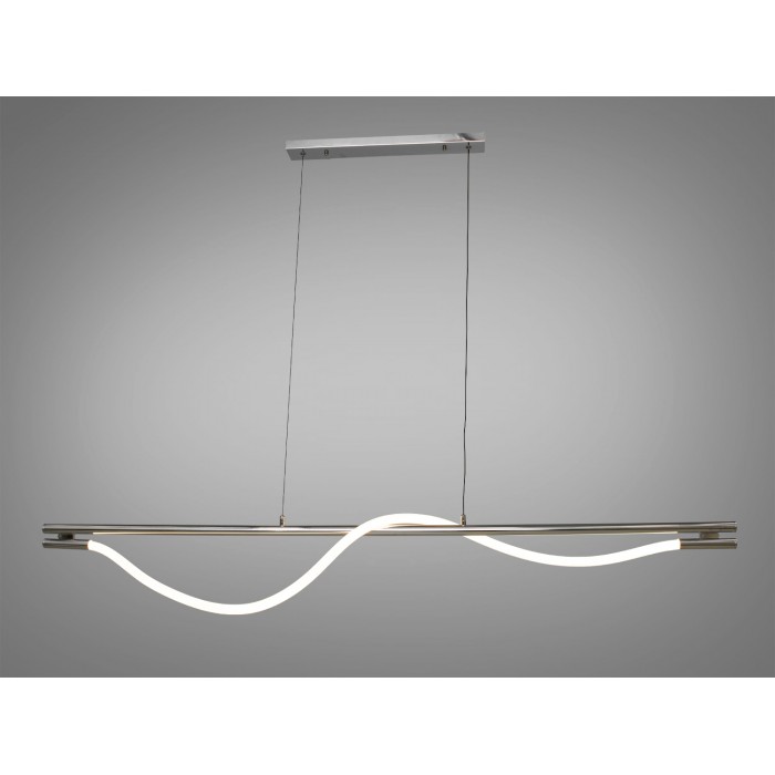 Сучасна світлодіодна люстра з серії "Роуплайт", 32W, хром