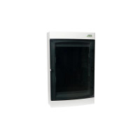 Щиток накладного монтажу для ІТ обладнання, двері прозорі, 3 ряди, (36 модулів)