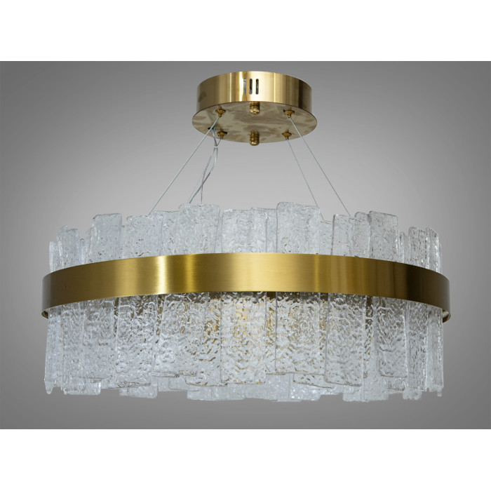 Високоефективна кришталева світлодіодна люстра, 110 Вт, бронза