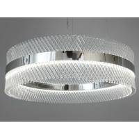 Елегантна підвісна кришталева світлодіодна люстра в вітальню, 105 Вт