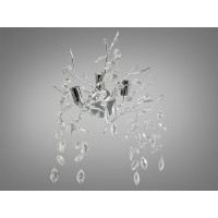 Світильник сателіт до кришталевих люстр з алюмінієвими елементами, хр�
