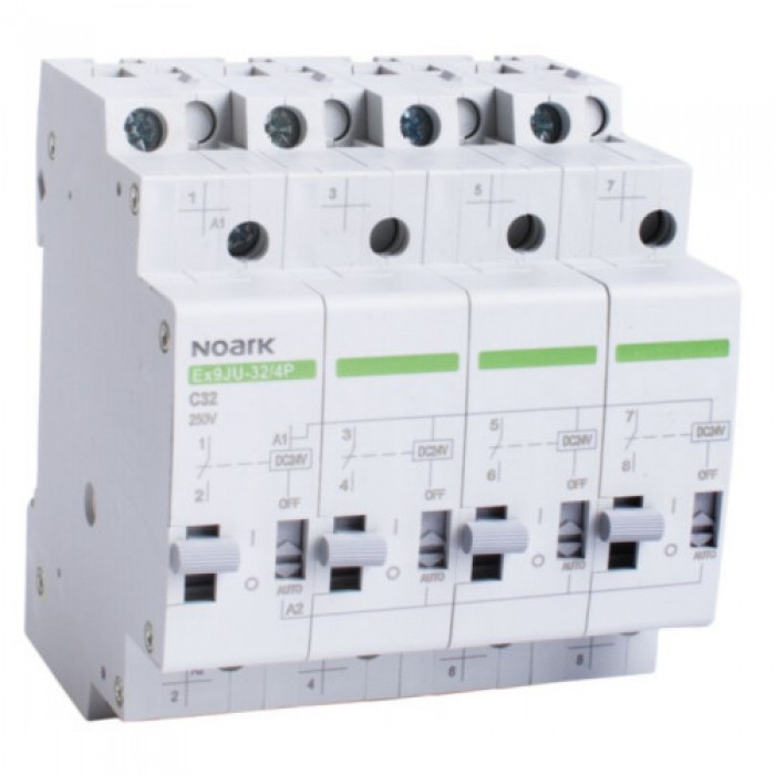 Імпульсне реле, 32 A, 220V AC, 4-полюси
