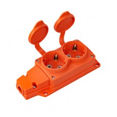 Колодка каучукова помаранчева 2-а 16A 250V/18/108